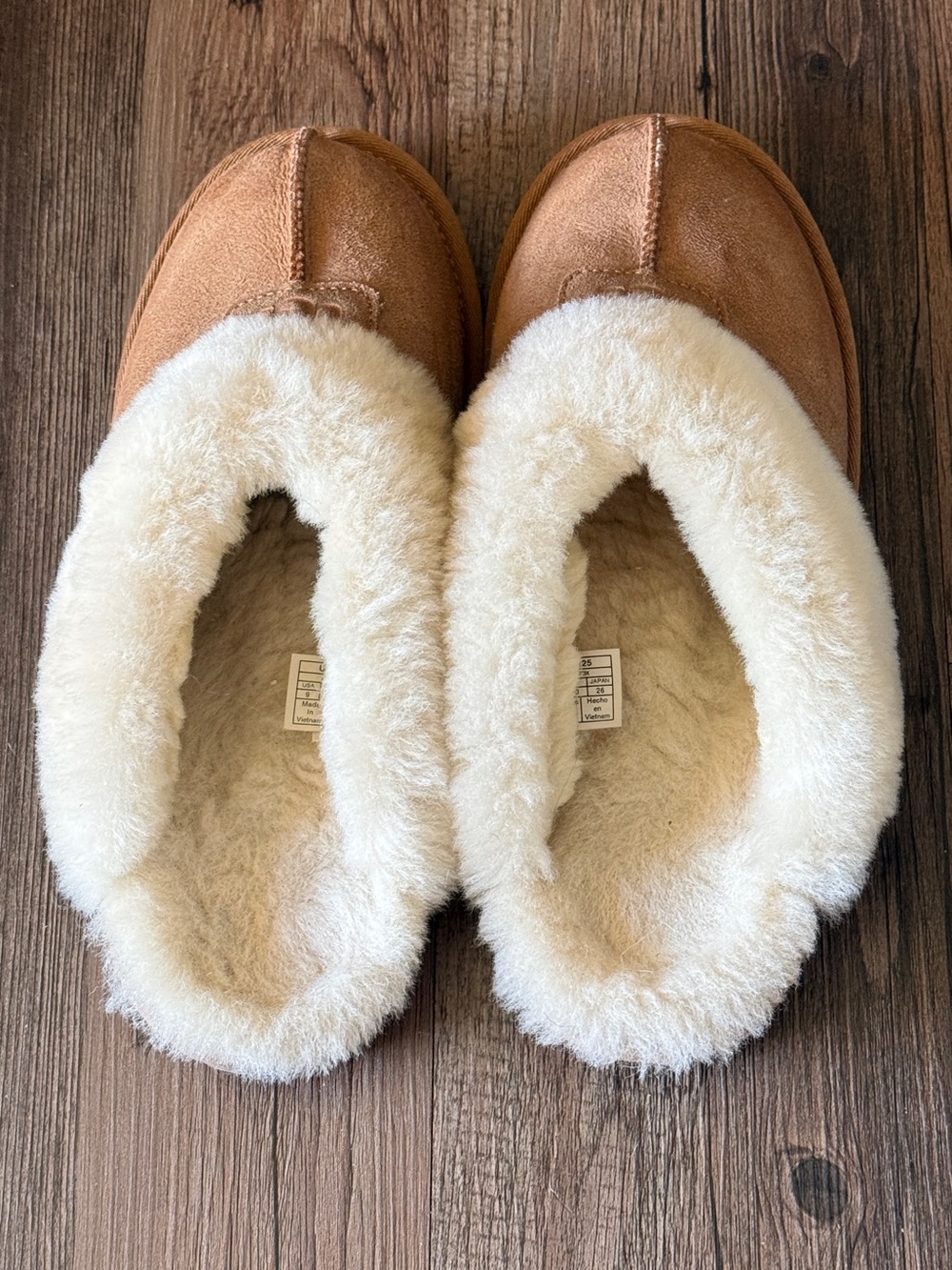 UGG Chestnut Slip-On Shearling Lined Slippers